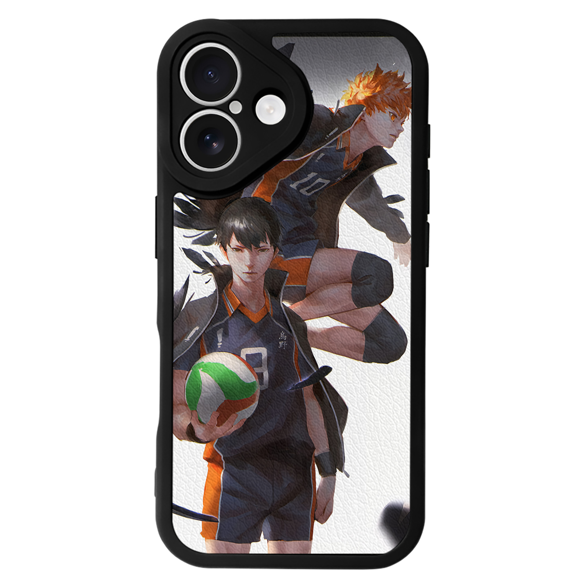 （画像用） ハイキュー!! Haikyu!! 【iPhone 16シリーズ対応】シリコンスマホケース（レザー調） 材質：シリコン